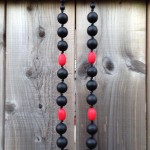 Black and red necklace